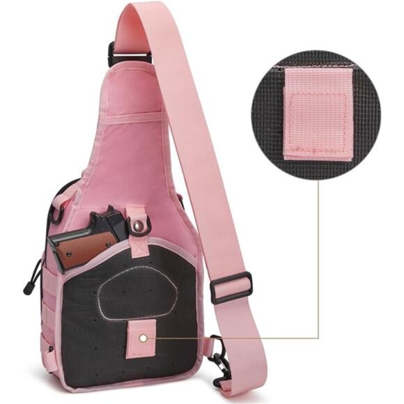 Outdoor Tactical Bag Backpack, Pink - Picture 4 of 7
